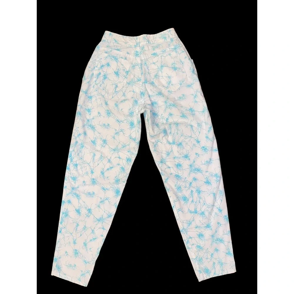 VTG 80s Levi's Sample Pleated High Waist Relaxed Tapered‎ Twill Pants Women's 9 - Picture 6 of 12